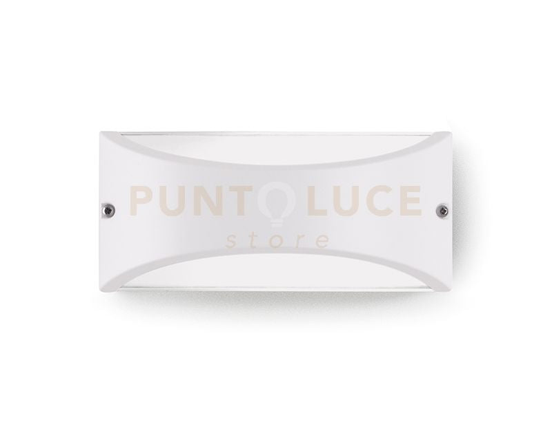 GES1030- APPLIQUE IN ALLUMINIO A LED 4000K 10W 550LM IP54 22X10CM BIANCO