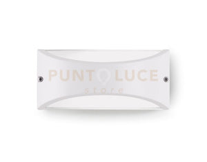 GES1030- APPLIQUE IN ALLUMINIO A LED 4000K 10W 550LM IP54 22X10CM BIANCO