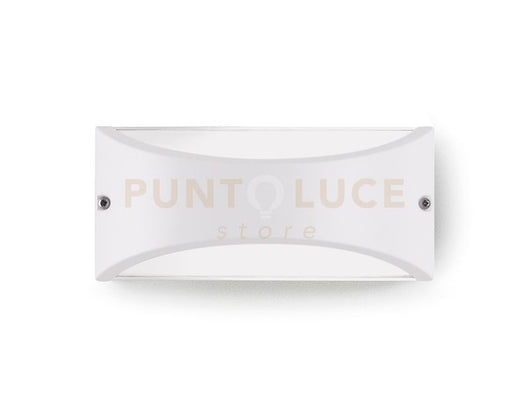 GES1030- APPLIQUE IN ALLUMINIO A LED 4000K 10W 550LM IP54 22X10CM BIANCO