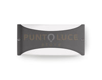 GES1031- APPLIQUE IN ALLUMINIO A LED 4000K 10W 550LM IP54 22X10CM GRIGIO ANTRACITE