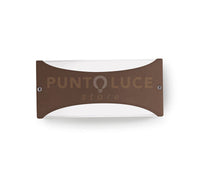 GES1032- APPLIQUE IN ALLUMINIO A LED 4000K 10W 550LM IP54 22X10CM MARRONE