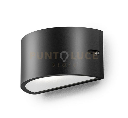 GES1051- APPLIQUE DOPPIA EMISSIONE 1 LUCE ATTACCO E27 COLORE BIANCO IN ALLUMINIO IP54