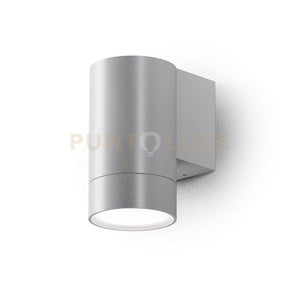 GES1062- APPLIQUE 1 LUCE ATTCACO GU10 COLORE GRIGIO ALLUMINIO IN ALLUMINIO IP54 H.11,5CM