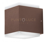 GES1102- APPLIQUE LED 3000-4000-5000K 715-730-740LM 12W COLORE RUGGINE IN ALLUMINIO