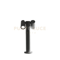 GES1122- PALETTO IN ALLUMINIO 2 LUCI ATTACCO GU10 ANTRACITE IP65 H.45CM ORIENTABILE