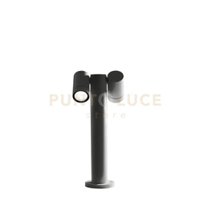 GES1122- PALETTO IN ALLUMINIO 2 LUCI ATTACCO GU10 ANTRACITE IP65 H.45CM ORIENTABILE