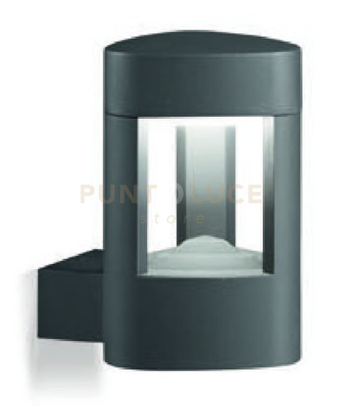 GES492- APPLIQUE 1 LUCE ATTACCO GX53 GRIGIO ANTRACITE  H.20CM IP54