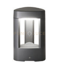 GES493- PALETTO IN ALLUMINIO 1 LUCE ATTACCO GX53 GRIGIO ANTRACITE H.20CM