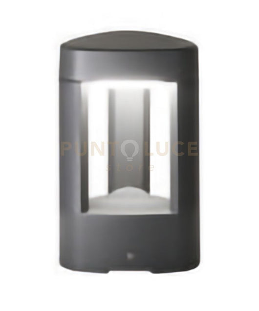 GES493- PALETTO IN ALLUMINIO 1 LUCE ATTACCO GX53 GRIGIO ANTRACITE H.20CM