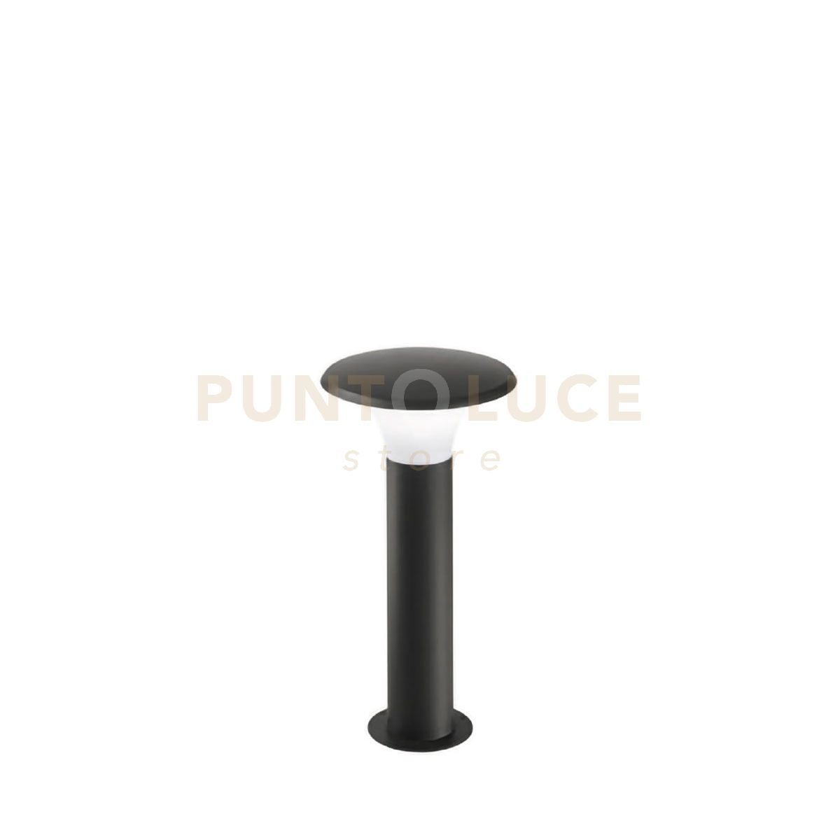 GES511- PALETTO IN ALLUMINIO GRIGIO ANTRACITE 1 LUCE ATTACCO E27 IP44 H.50CM