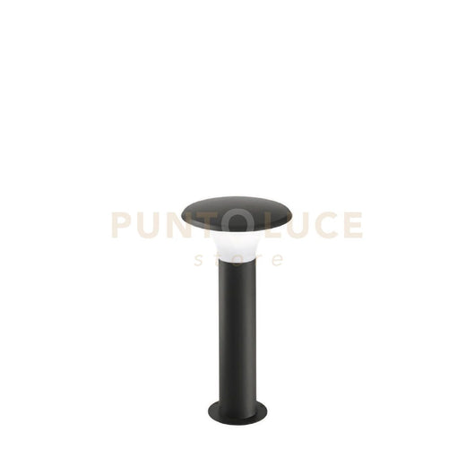 GES511- PALETTO IN ALLUMINIO GRIGIO ANTRACITE 1 LUCE ATTACCO E27 IP44 H.50CM