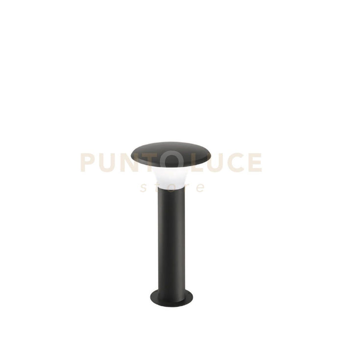 GES511- PALETTO IN ALLUMINIO GRIGIO ANTRACITE 1 LUCE ATTACCO E27 IP44 H.50CM