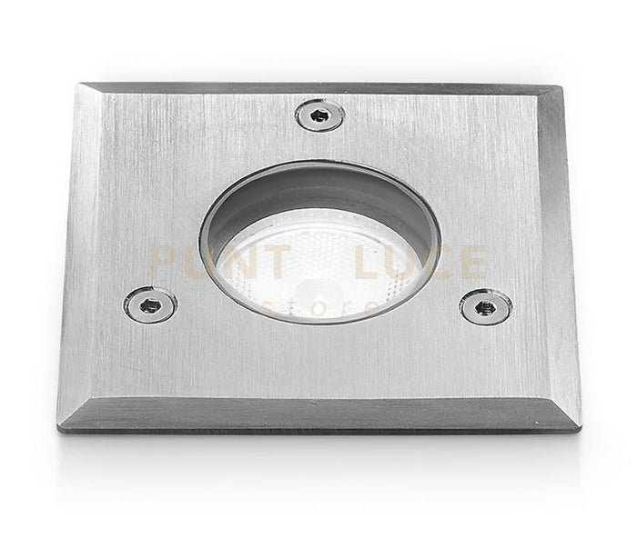 GES541- SEGNAPASSI IN ALLUMINIO E ACCIAIO  AISI 306 LED 4000K 183LM 3W QUADRATO