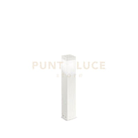 GES600- PALETTO BIANCO 1 LUCE ATTACCO E27 IP44 ALLUMINIO 60CM