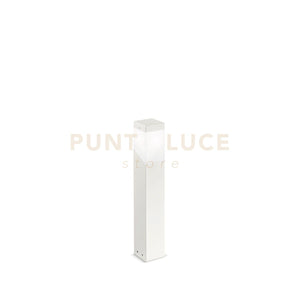 GES600- PALETTO BIANCO 1 LUCE ATTACCO E27 IP44 ALLUMINIO 60CM