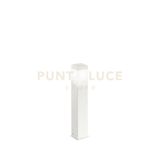 GES600- PALETTO BIANCO 1 LUCE ATTACCO E27 IP44 ALLUMINIO 60CM