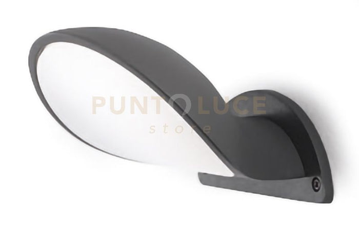 GES751-APPLIQUE ESTERNO A LED 4000K 1000LM 10W IP65 COLORE GRIGIO ANTRACITE