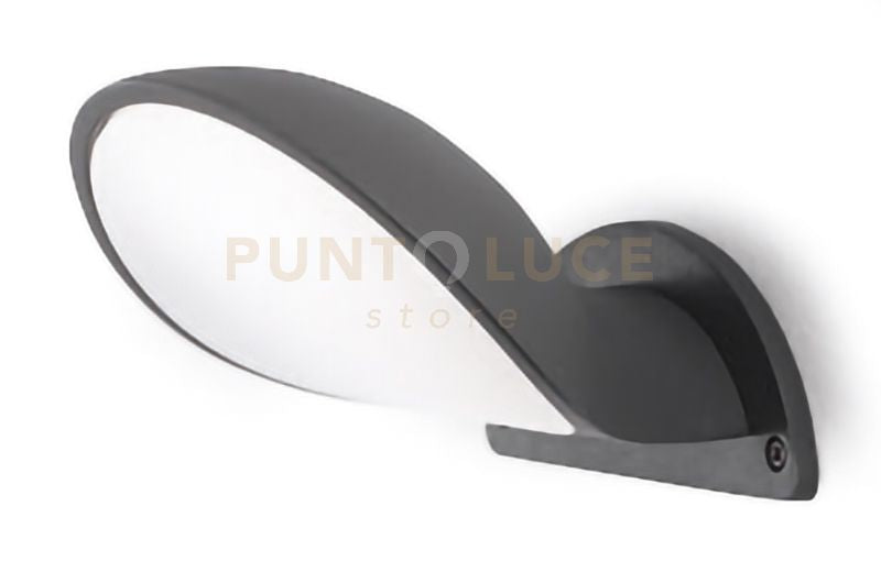 GES751-APPLIQUE ESTERNO A LED 4000K 1000LM 10W IP65 COLORE GRIGIO ANTRACITE