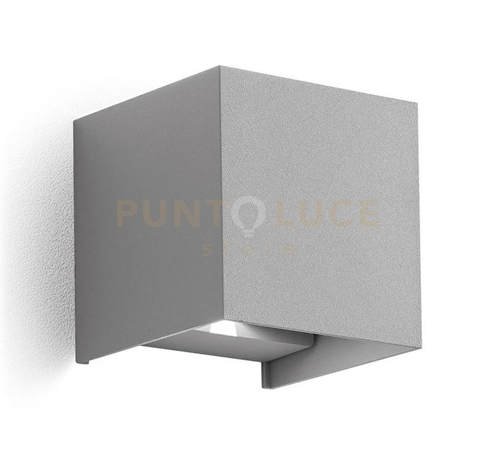 GES862N- APPLIQUE GRIGIO ANTRACITE A LED 2 LUCI BIEMISSIONE 4000K 540LM 2X5W  IP54