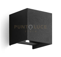 GES863N- APPLIQUE NERO A LED 2 LUCI BIEMISSIONE 4000K 440LM 2X5W  IP54