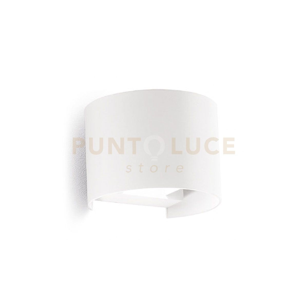 GES875C- APPLIQUE IN ALLUMINIO E VETRO COLORE BIANCO LED 3000K 1190LM 2X10W BIEMISSIONE 14CM