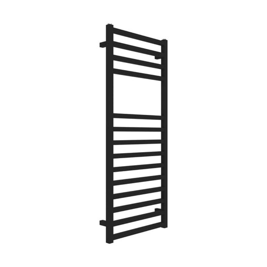 Termoarredo bagno scaldasalviette forma square calorifero termosifone nero opaco *** finitura- nero, misure h1200xl50...