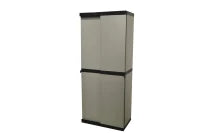 MONGARDI Armadio Portascope Ante scorrevoli, Ripiani Regolabili (Interno/Esterno), 68x40,5x168