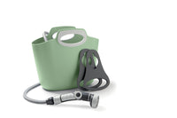 AQUAGO BUNNY VERDE SALVIA,25M tubo auto estensibile ANTIPIEGA,raccordi,borsa,sistema aggancio al rubinetto,MADE IN ITALY