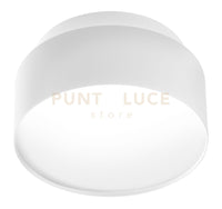 GFA1072- FARETTO IN ALLUMINIO D.14CM BIANCO SATINATO 2 LUCI LED 3000K 1350LM 2+16W