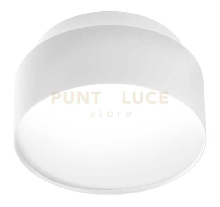 GFA1072- FARETTO IN ALLUMINIO D.14CM BIANCO SATINATO 2 LUCI LED 3000K 1350LM 2+16W