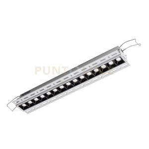GFA1132C- FARETTO AD INCASSO 15 LUCI A SCOMPARSA A LED 3000K 2400LM 30W BIANCO
