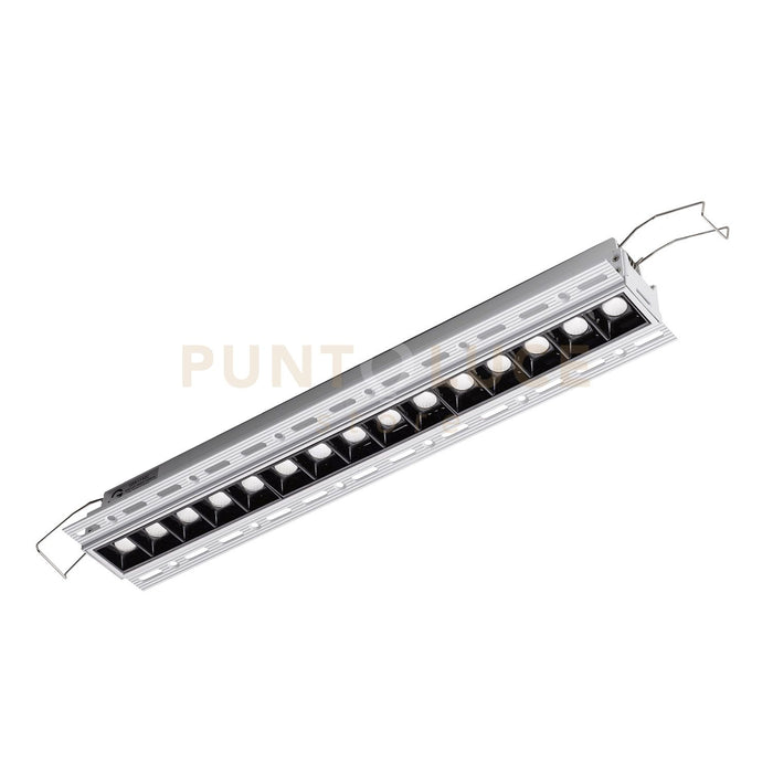 GFA1132C- FARETTO AD INCASSO 15 LUCI A SCOMPARSA A LED 3000K 2400LM 30W BIANCO