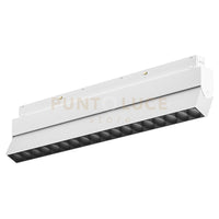GFA1301- MODULO LED ANTIABBAGLIAMENTO REGOLABILE PER BINARIO DOPPIA ACCENSIONE AD INCASTRO MAGNETICO PER BINARIO 48V 3000K 1631LM 18W 23,6CM BIANCO