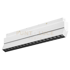 GFA1301- MODULO LED ANTIABBAGLIAMENTO REGOLABILE PER BINARIO DOPPIA ACCENSIONE AD INCASTRO MAGNETICO PER BINARIO 48V 3000K 1631LM 18W 23,6CM BIANCO