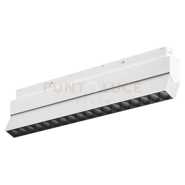 GFA1301- MODULO LED ANTIABBAGLIAMENTO REGOLABILE PER BINARIO DOPPIA ACCENSIONE AD INCASTRO MAGNETICO PER BINARIO 48V 3000K 1631LM 18W 23,6CM BIANCO