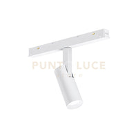 GFA1340-  MODULO LED INCLINABILE REGOLABILE PER BINARIO DOPPIA ACCENSIONE AD INCASTRO MAGNETICO PER BINARIO 48V 3000K 640LM 8W D.3,4CM BIANCO