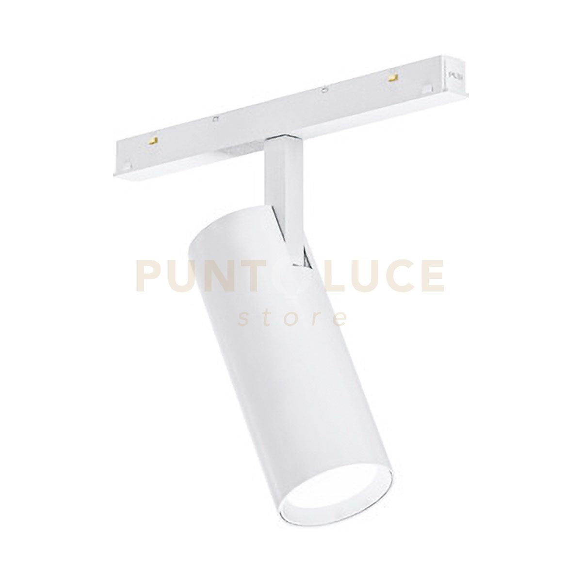 GFA1341- MODULO LED INCLINABILE REGOLABILE PER BINARIO DOPPIA ACCENSIONE AD INCASTRO MAGNETICO PER BINARIO 48V 3000K 1458LM 18W D.5,5CM BIANCO