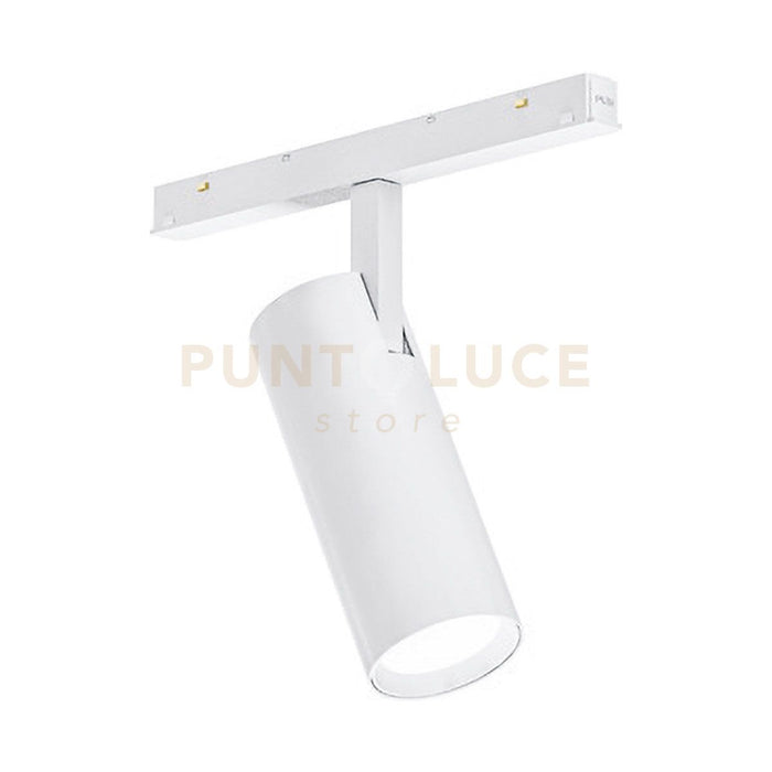 GFA1341- MODULO LED INCLINABILE REGOLABILE PER BINARIO DOPPIA ACCENSIONE AD INCASTRO MAGNETICO PER BINARIO 48V 3000K 1458LM 18W D.5,5CM BIANCO
