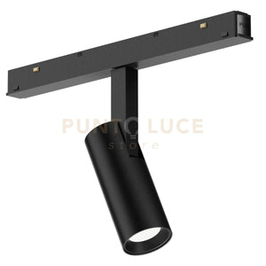 GFA1350ND- MODULO LED INCLINABILE REGOLABILE PER BINARIO DOPPIA ACCENSIONE AD INCASTRO MAGNETICO PER BINARIO 48V 4000K 638LM 8W D.3,4CM NERO DIMMERABILE