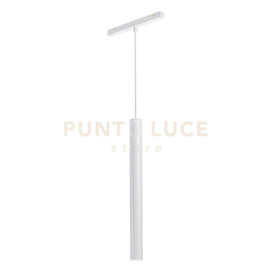 GFA1361- MODULO LED A SOSPENSIONE PER BINARIO DOPPIA ACCENSIONE AD INCASTRO MAGNETICO PER BINARIO 48V 3000K 725LM 10W H.40CM BIANCO