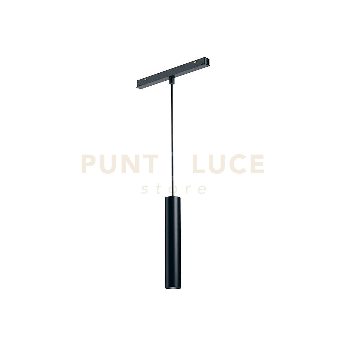 GFA1370- MODULO LED A SOSPENSIONE PER BINARIO DOPPIA ACCENSIONE AD INCASTRO MAGNETICO PER BINARIO 48V 3000K 671LM 10W H.20CM NERO