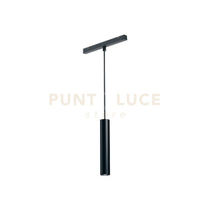 GFA1370- MODULO LED A SOSPENSIONE PER BINARIO DOPPIA ACCENSIONE AD INCASTRO MAGNETICO PER BINARIO 48V 3000K 671LM 10W H.20CM NERO