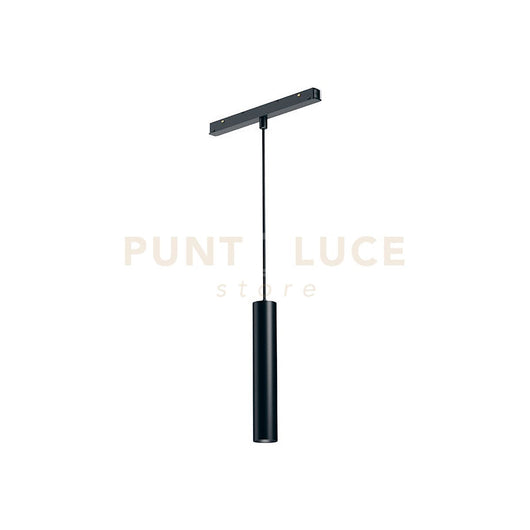 GFA1370- MODULO LED A SOSPENSIONE PER BINARIO DOPPIA ACCENSIONE AD INCASTRO MAGNETICO PER BINARIO 48V 3000K 671LM 10W H.20CM NERO