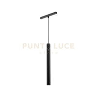 GFA1371- MODULO LED A SOSPENSIONE PER BINARIO DOPPIA ACCENSIONE AD INCASTRO MAGNETICO PER BINARIO 48V 3000K 671LM 10W H.40CM NERO