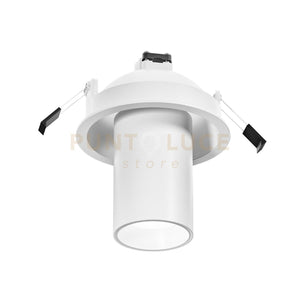GFA1380- FARETTO AD INCASSO ORIENTABILE 1 LUCE ATTACCO GU10 COLORE BIANCO SATINATO D.5,7CM