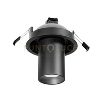 GFA1381-  FARETTO AD INCASSO ORIENTABILE 1 LUCE ATTACCO GU10 COLORE NERO SATINATO D.5,7CM