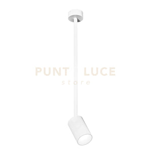 GFA1396- FARETTO SPOT ORIENTABILE 1 LUCE ATTACCO GU10 COLORE BIANCO SATINATO D.5,7CM H.43+9CM