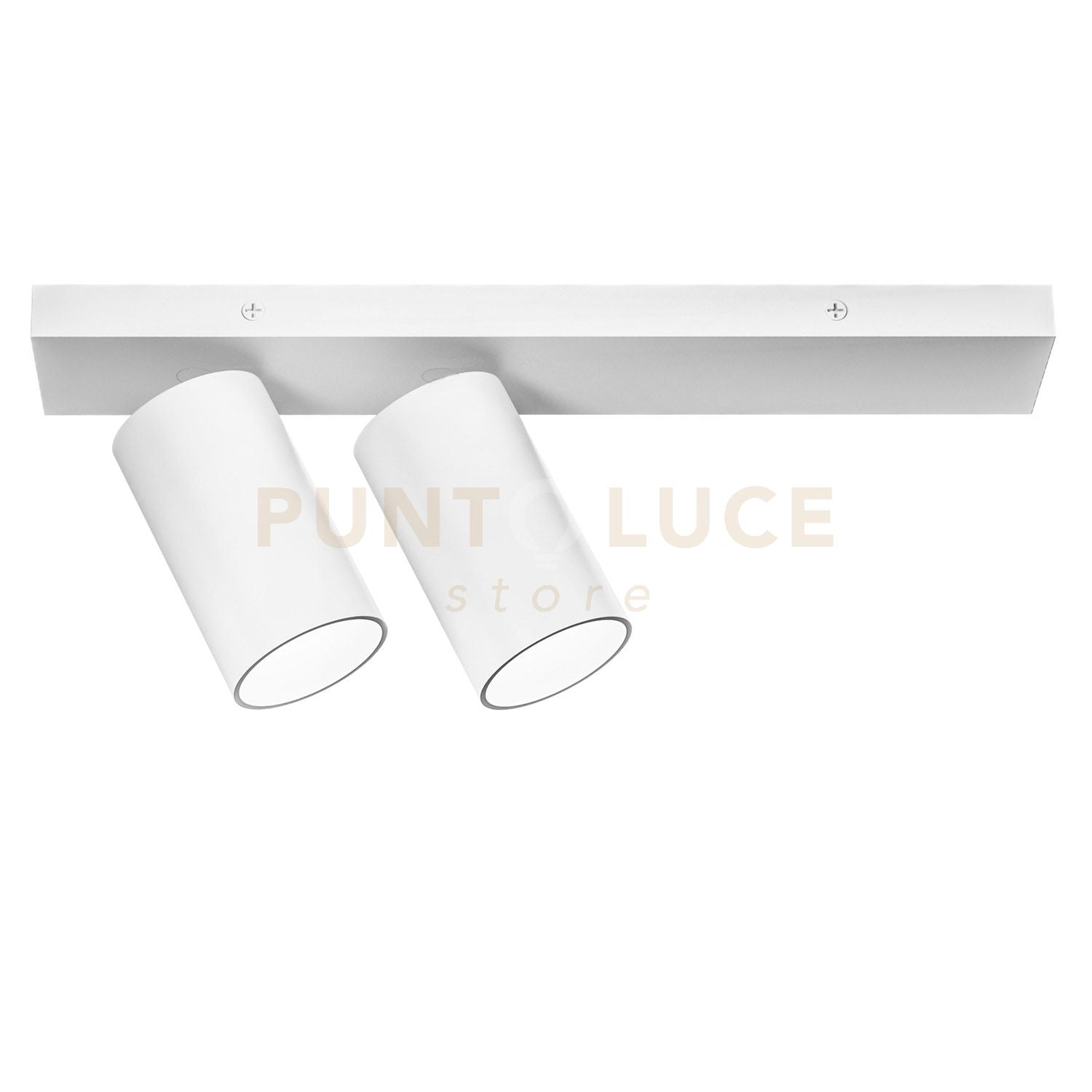 GFA1398- SPOT 2 FARETTI ATTACCO GU10 ORIENTABILI COLORE BIANCO OPACO