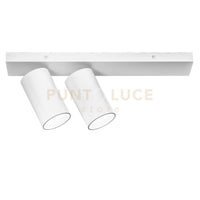 GFA1398- SPOT 2 FARETTI ATTACCO GU10 ORIENTABILI COLORE BIANCO OPACO