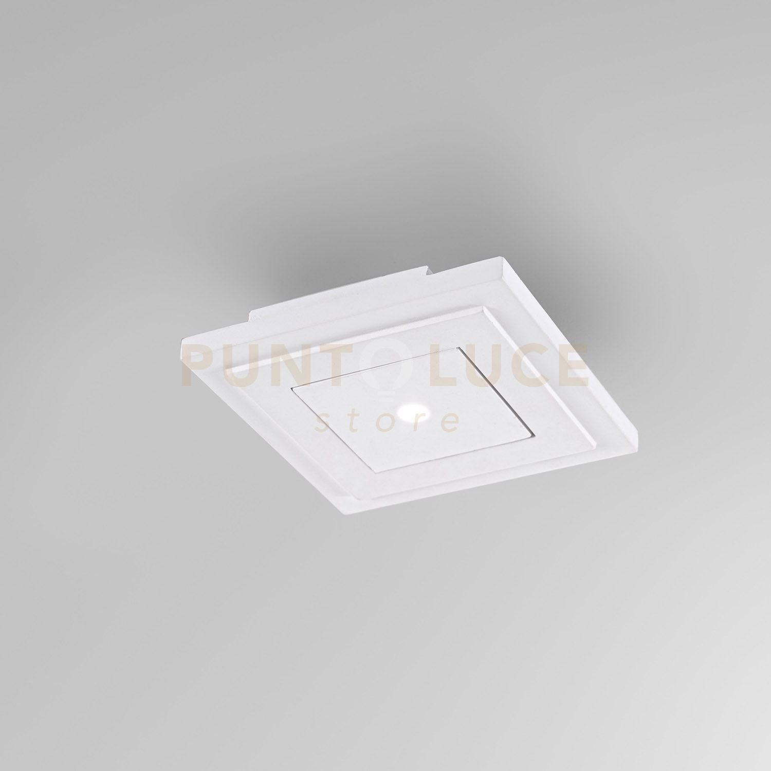 GFA1400- FARETTO AD INCASSO A LED 3000K 813LM 11W IN GESSO BIANCO D.1CM